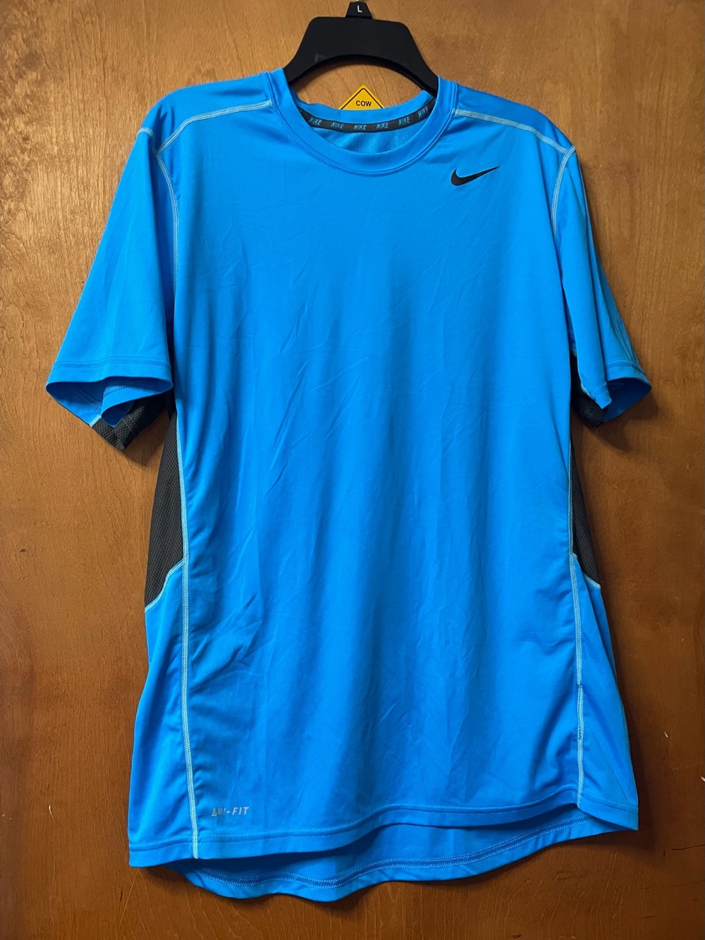 Nike Blue Performance Dri-FIT Training Tee with Black Accents